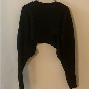 Black cropped sweater